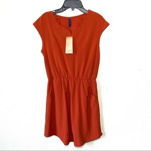 NEW Orange Final Touch Mini Dress Size S